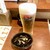 姫路おでん 地料理 居酒屋 じごろ小廣 - 料理写真:生ビールとお通しのひじき