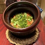 Nihon Ryouri Kashiduki - 桜海老　そら豆　花山椒の炊き込みご飯