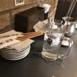 焼肉ホルモン 風土. - 待ち時間にお冷や、気遣いが嬉しかったです♪