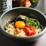 Chilled mentaiko udon