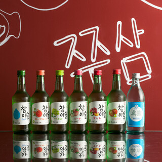 A wide selection of Korean shochu!!!