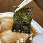とらや分店 村田や - 海苔もスープに浸して食べると美味い
