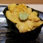 Uoriki Kaisen Sushi - 岩手県産無添加蒸しうに。