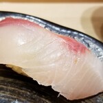 Uoriki Kaisen Sushi - 長崎県産ひらまさ。