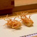 天婦羅 みやしろ - 車海老 顎足天