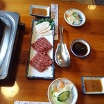 ロース馬刺し＆コーネ盛り合わせ