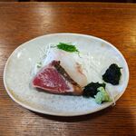 釜めし菜時記 さき亭 - コースのお刺身2切れ