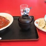 あおば政麟 - オムライス＆ビッグ野菜餃子　　1200円