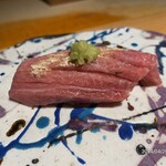 鮨shizuku 西天満 - まぐろ塩、トロ、中にはネギトロ