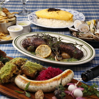 コース料理は飲み放題込み4500円より