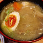 十勝豚丼 いっぴん 札幌東雁来店 - セット ＋80円 で豚汁