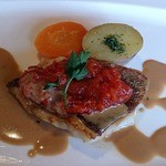 エフズダイニング - F' S SPECIAL LUNCH の魚料理（スズキのポアレ）