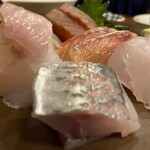 魚菜 - 本日のお刺身盛り合わせ