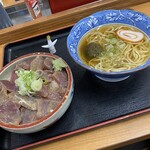 きときと食堂 - まかないづけ丼+小かけ中