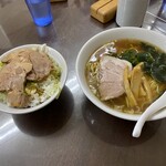 Urafune - 日替りランチ　ラーメン&チャーシュー丼（小）750円