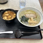 Tanakaya - R6.4  日替わりランチ:ピリ辛マーボ丼セット・塩ラーメン