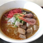 岡山高島屋 ビアガーデン - 焙煎えび味噌ラーメン