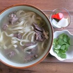 ラム&ビーフ料理 ASHITA - マトン肉うどん