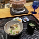 三分楼 - 新生姜と旬魚の炊き込みご飯。美味し。