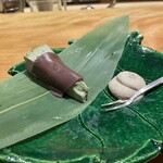 三分楼 - よもぎを使ったバスクチーズケーキ。美味し。