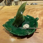 三分楼 - よもぎを使ったバスクチーズケーキ。美味し。