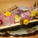 和食 様様 - 一押し、お造り盛り合わせ(2名様1台、舟盛り)