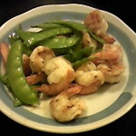 華 - 海老とサヤエンドウの中華炒め（予約お任せ料理）