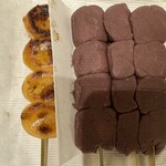 Habutae Dango - 焼きだんご、餡だんご