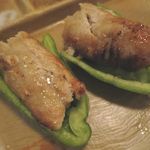 つくね乗せピーマン