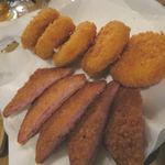 炭火串文化　あぶりや - ハムカツ＆クリームコロッケ