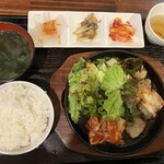 Shinga Negohan - サムギョプサル定食@1,300円