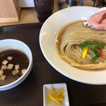 めん処 きよ洲 - 貝汁昆布水の芳醇つけ麺1100円税込
