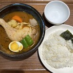 Kareshokudou Kokoro - ■骨付きチキンのスープカレー¥1,350