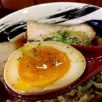 俺の中華たなか家 - 「味玉」蓮華リフト⤴️　絶妙なトロリ♪具合(^_^)v