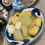 旦過うどん - おでん盛り合わせ