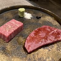 焼肉とみ 横浜関内店 - 《特肉》　　超希少シャトーブリアン2種盛り合わせ