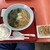 くるまやラーメン - 料理写真:中華ラーメン、餃子3個、サービスライス