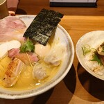 ジャパニーズ ラーメン 五感 - 特上塩らぁめん・炭火おにくごはん