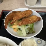 らくらく亭 - 定食は海老フライ付き