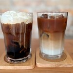 Cafe Sunny - ウインナーコーヒーIce ＆ カフェオレIce