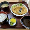 西竹食堂 - 豚カツ定食　お汁バージョン