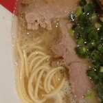 Ramen Nagi Butaou - 麺アップ