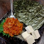 Hirose Kazoku Shokudou Taishuu Sakaba Harenoya - あさりのチャンジャとクリームチーズ