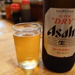 Tachinomi Takioka - 瓶ビール　　ここではアサヒビール大瓶
