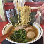 Iekei Kansai Oudou Ie Chokkei Gadouya - ラーメン並（本店仕様味うすめ）＋味玉