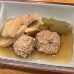 Rakubi - 鶏つくねの竹の子の含め煮800円