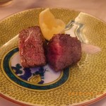 おにく 花柳 - 和牛赤身カイノミステーキ