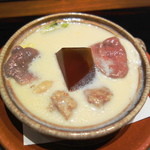 神楽坂 石かわ - 鴨肉と豆腐の豆乳鍋