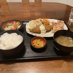 Resutoran Sansawa - サラリーマン定食(白身魚、チキン焼肉)