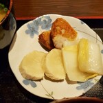 Izumosoba Yakumo - 焼きあげ半漬物